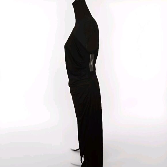 NWT! Sarin Mathews One Shoulder Dress Black Size Large MSRP $60 - Picture 10 of 13